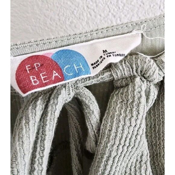 Free People Beach Olivia Mini Dress Green Size Medium - Picture 3 of 6